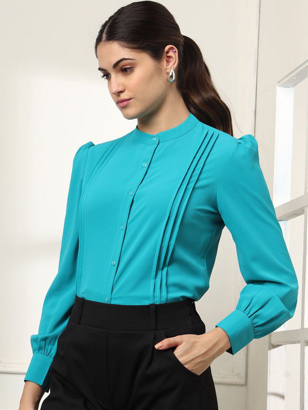 FITHUB Women Formal Shirt