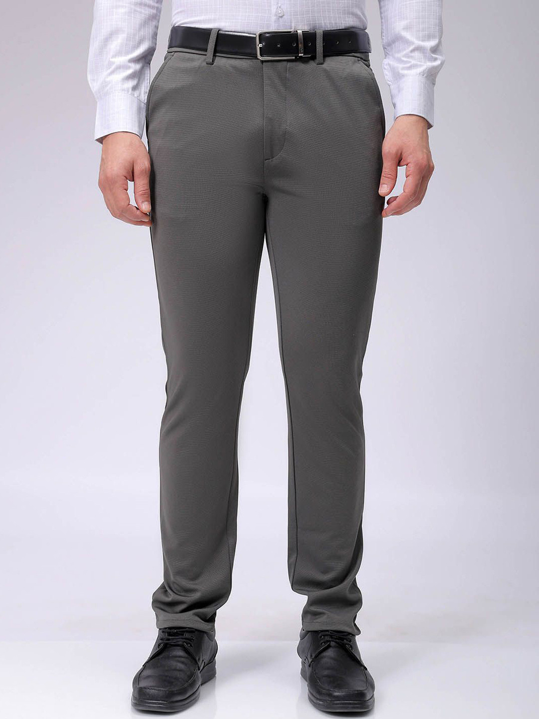 The Indian Garage Co. X Luxe Men Textured Slim Fit Trousers