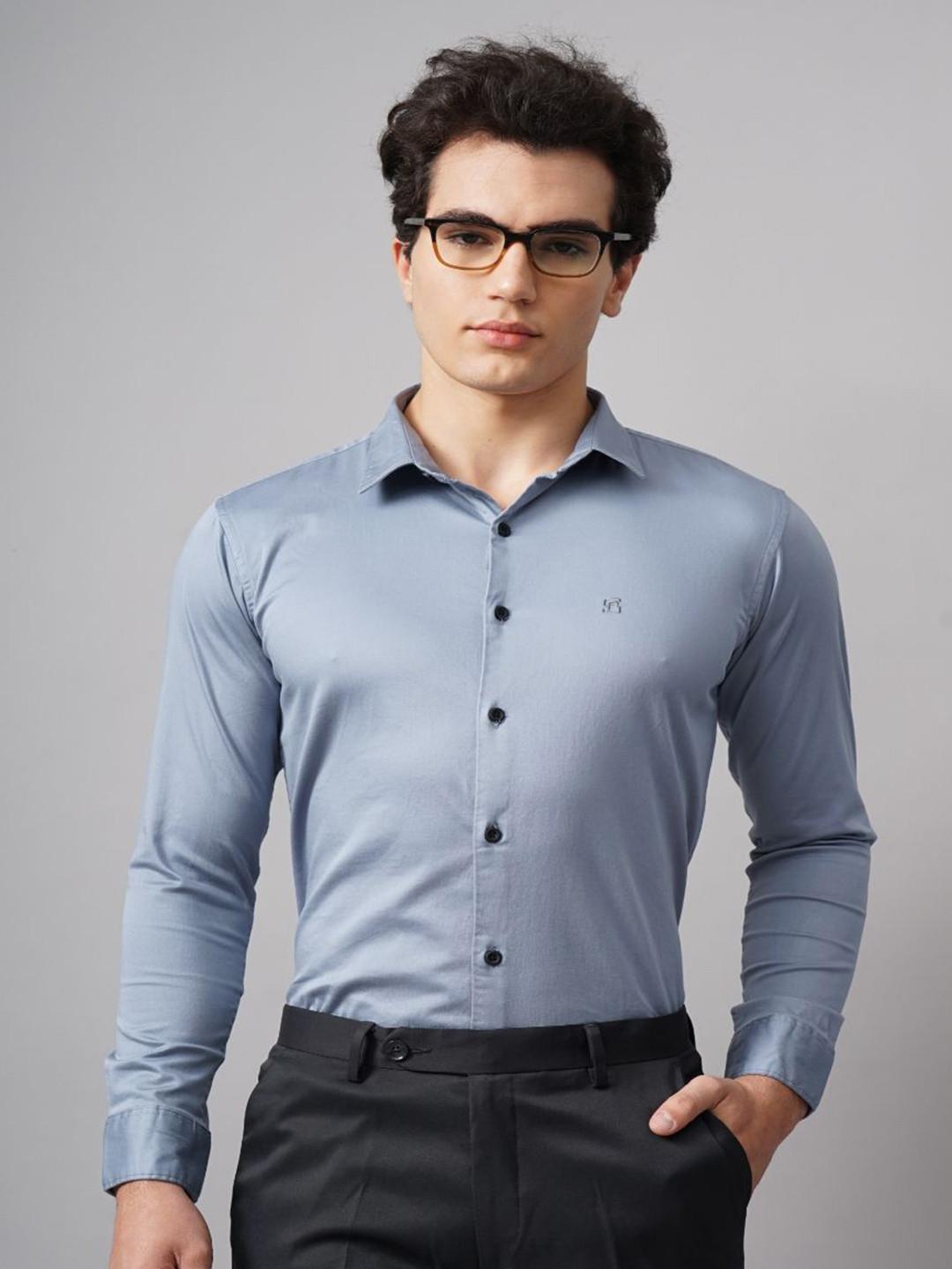 PAUL STREET Men Standard Slim Fit Opaque Semiformal Shirt