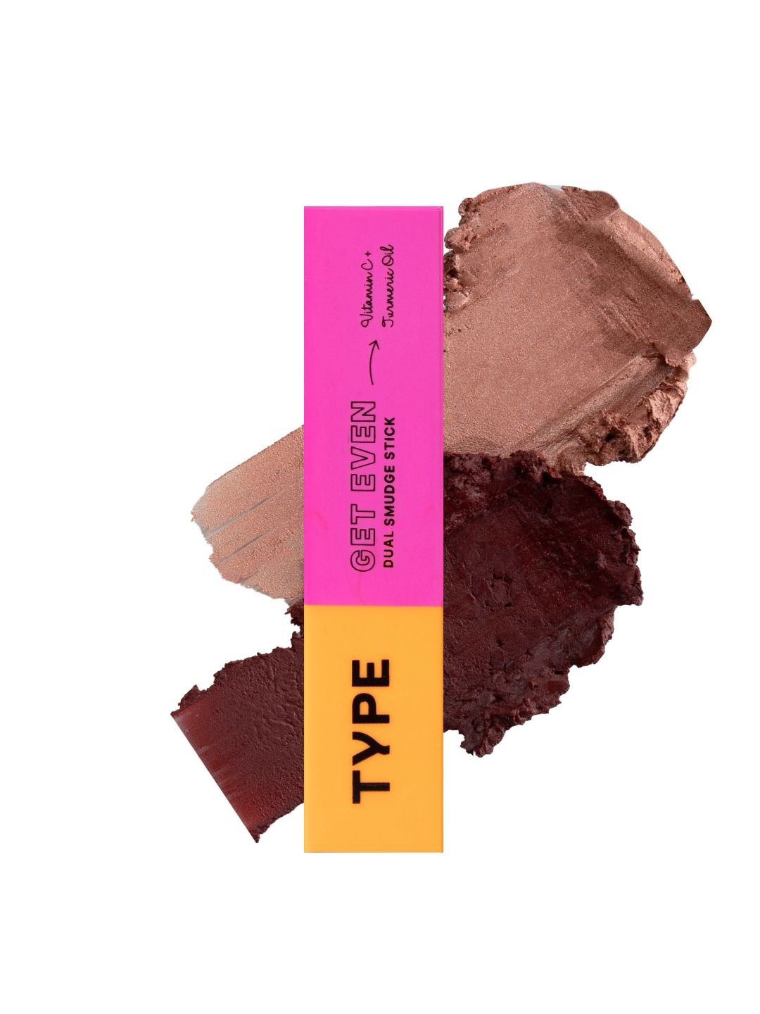TYPE BEAUTY INC Get Even Dual Smudge Stick With Vitamin C- 12 g - Copper/ Cherry