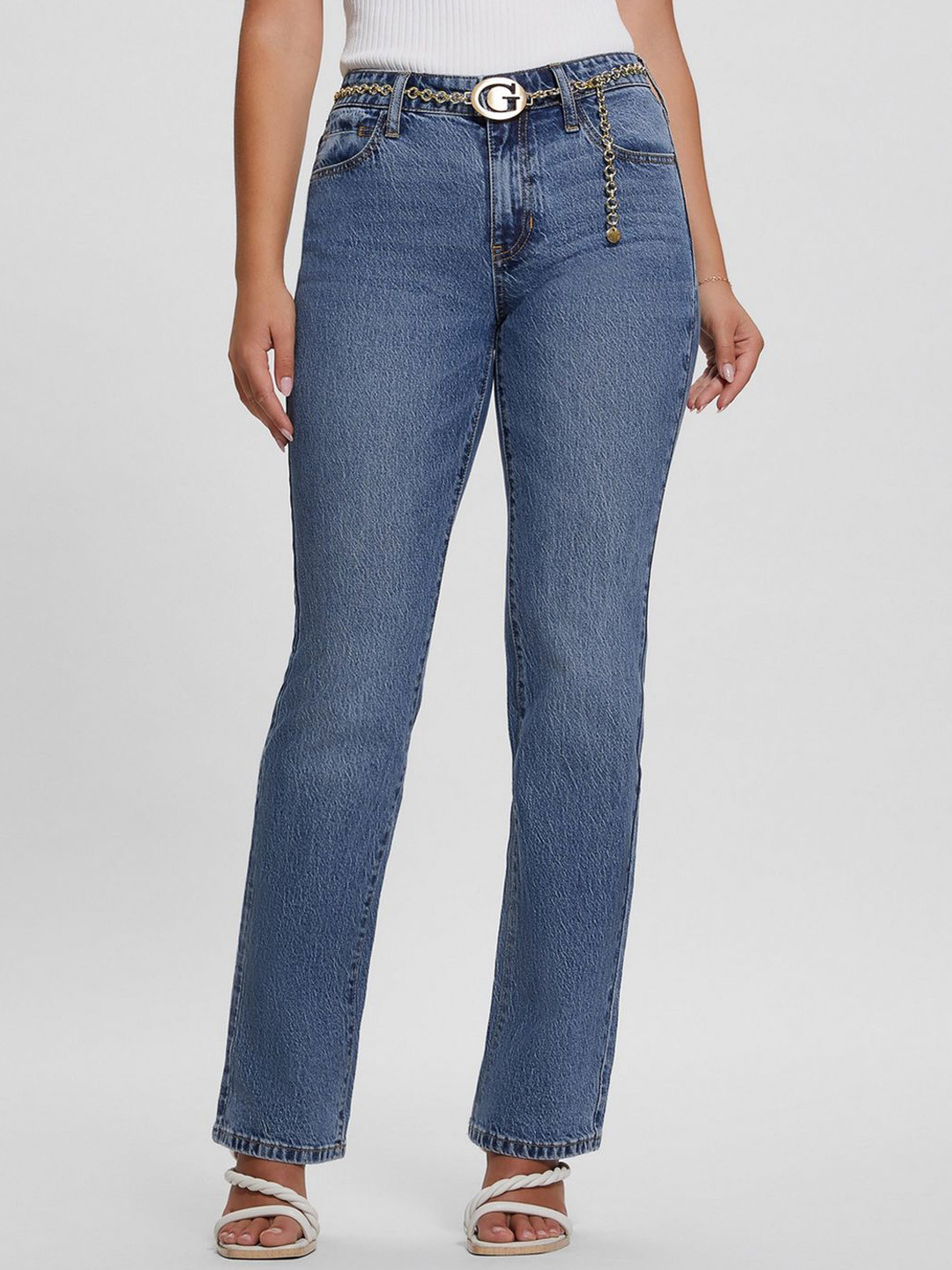 GUESS Women Bootcut High-Rise Jeans