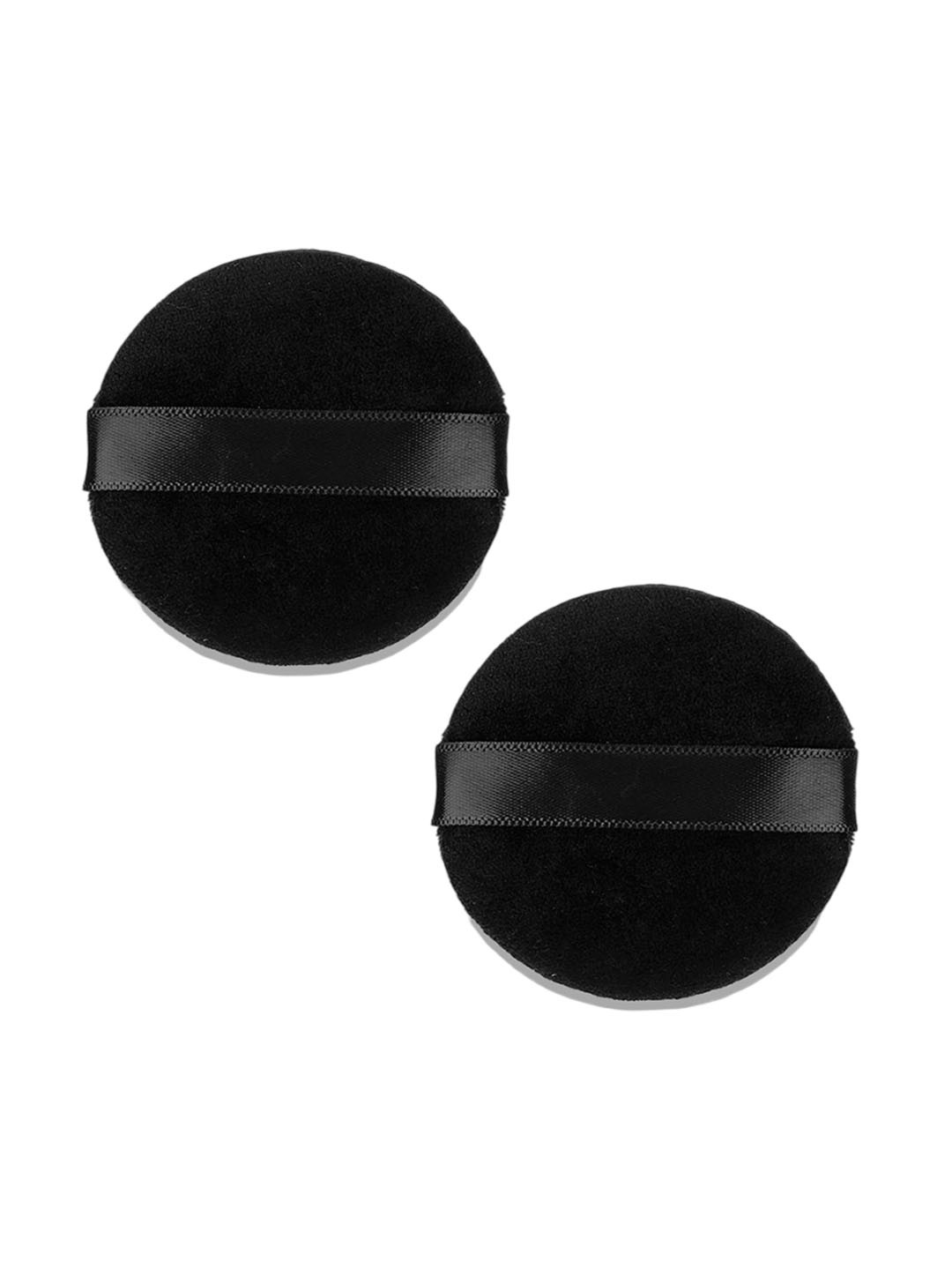 Gleva Set Of 2 Makeup Puff - Black