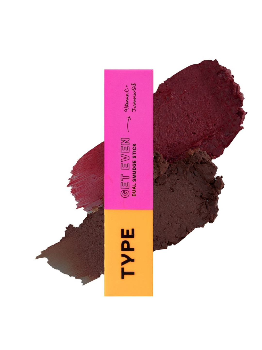 TYPE BEAUTY INC Get Even Dual Smudge Stick With Vitamin C - 12 g - Cherry/ Dark Chocolate