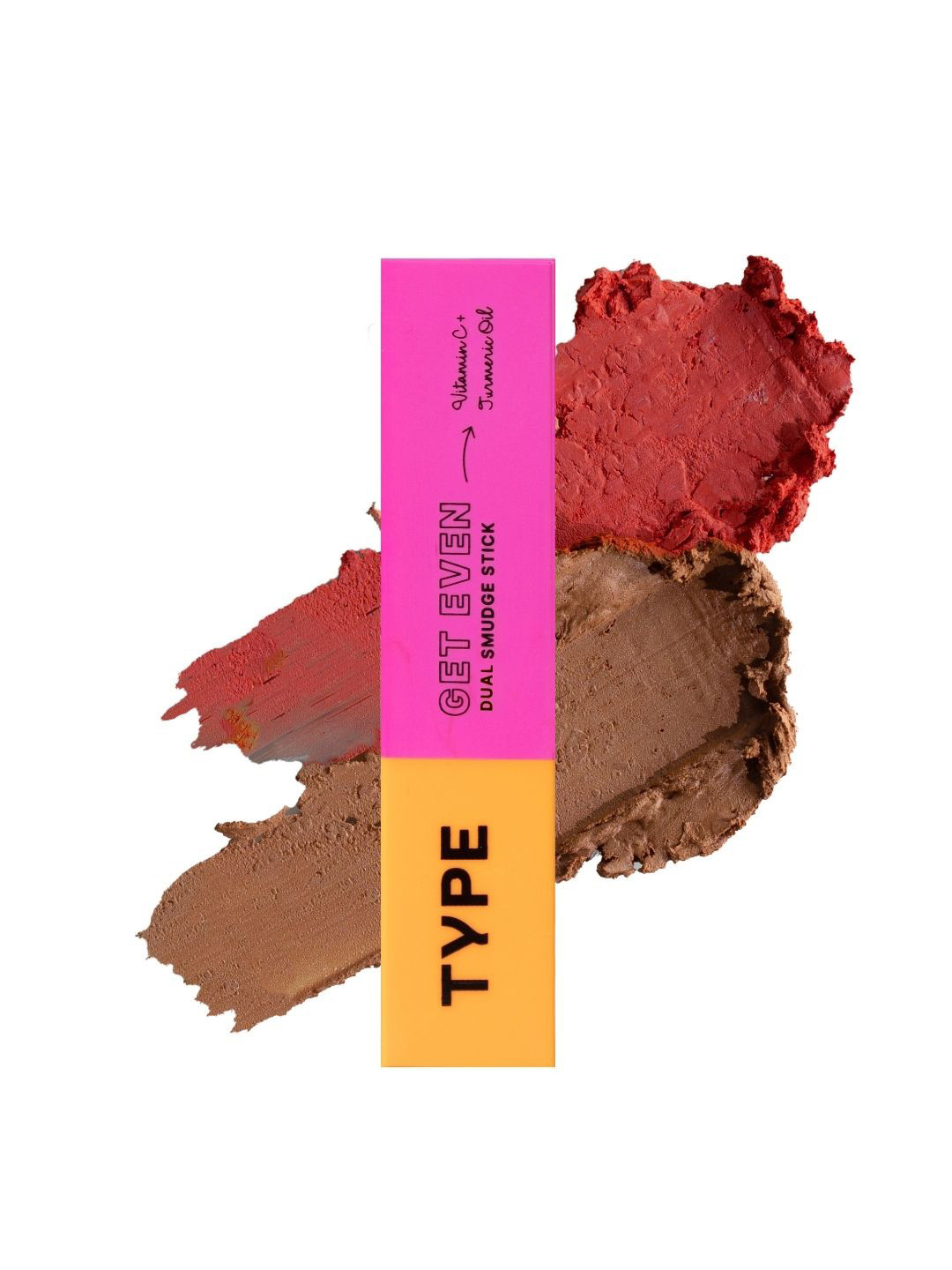 TYPE BEAUTY INC Get Even Dual Smudge Stick With Vitamin C - 12 g - Spice Coral-Mousse