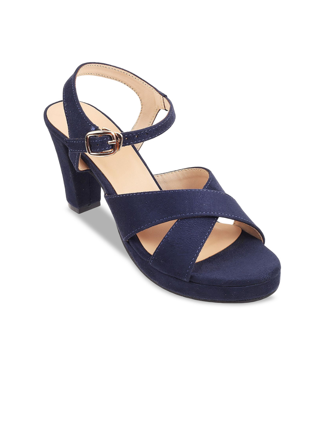 Lazera Kitten Sandals with Buckles