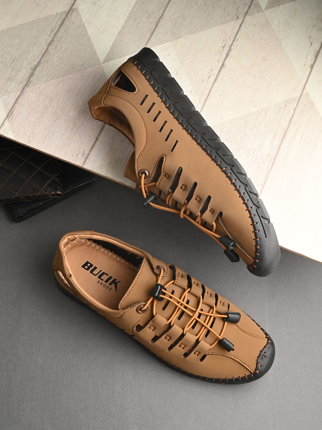 BUCIK Men Comfort Slip-On Sandals