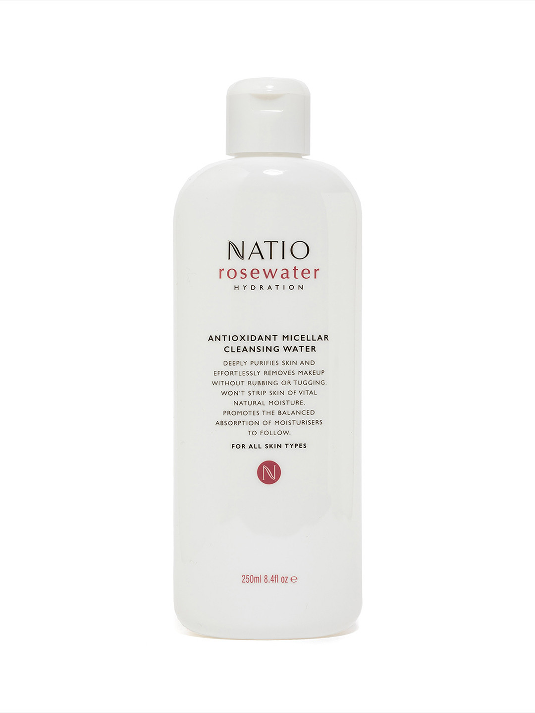 Natio Rosewater Hydration Antioxidant Micellar Cleansing Water - 250 ml