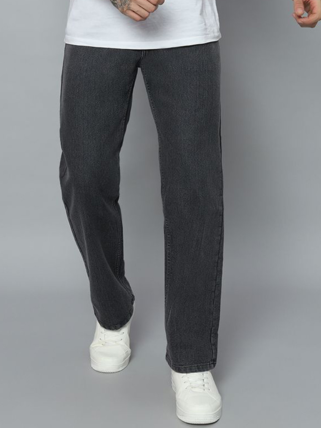 DENIMLOOK Men Mid-Rise Relaxed Fit Stretchable Jeans
