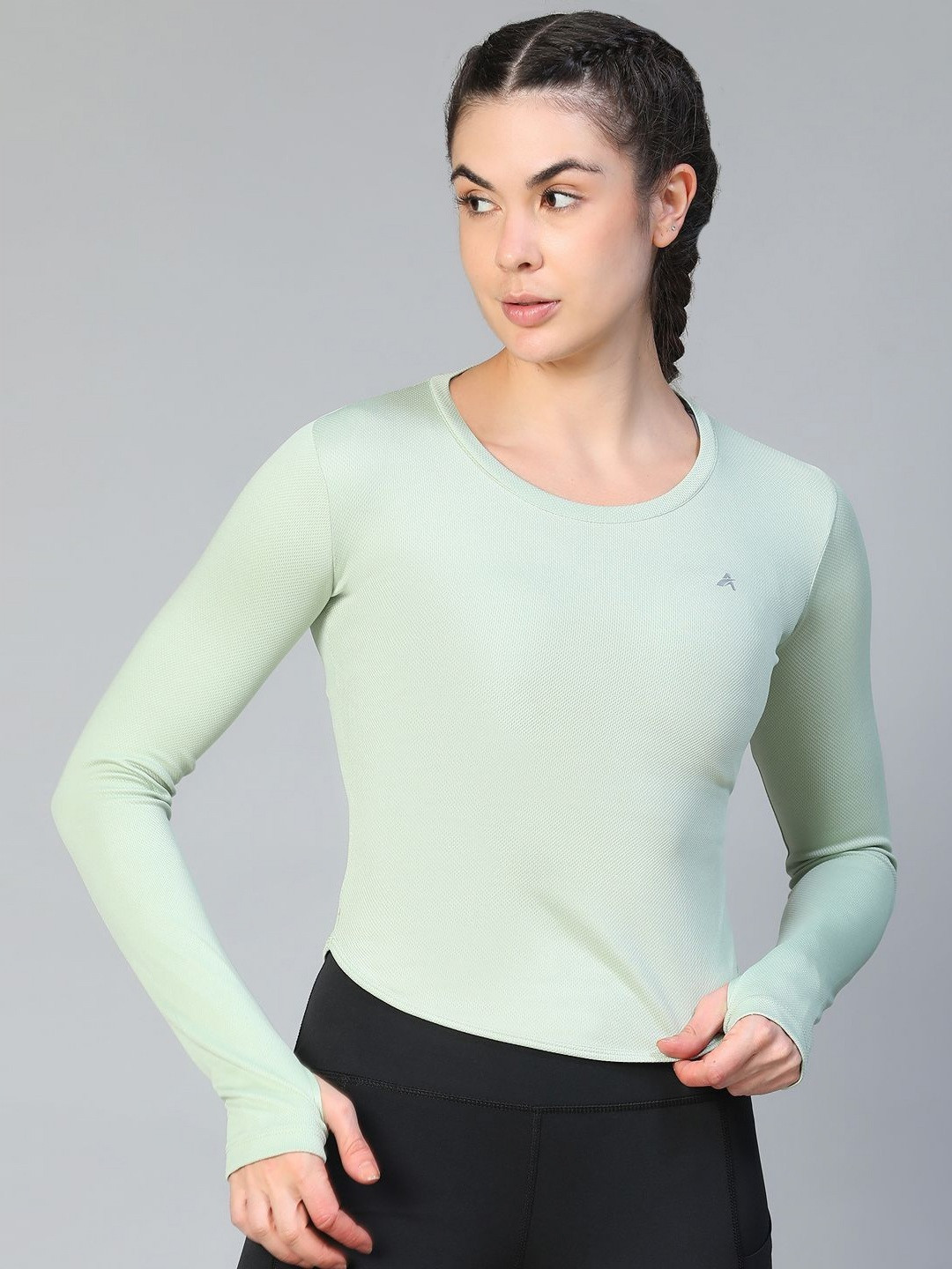 ATHLISIS Women e-Dry Raw Edge Slim Fit T-shirt