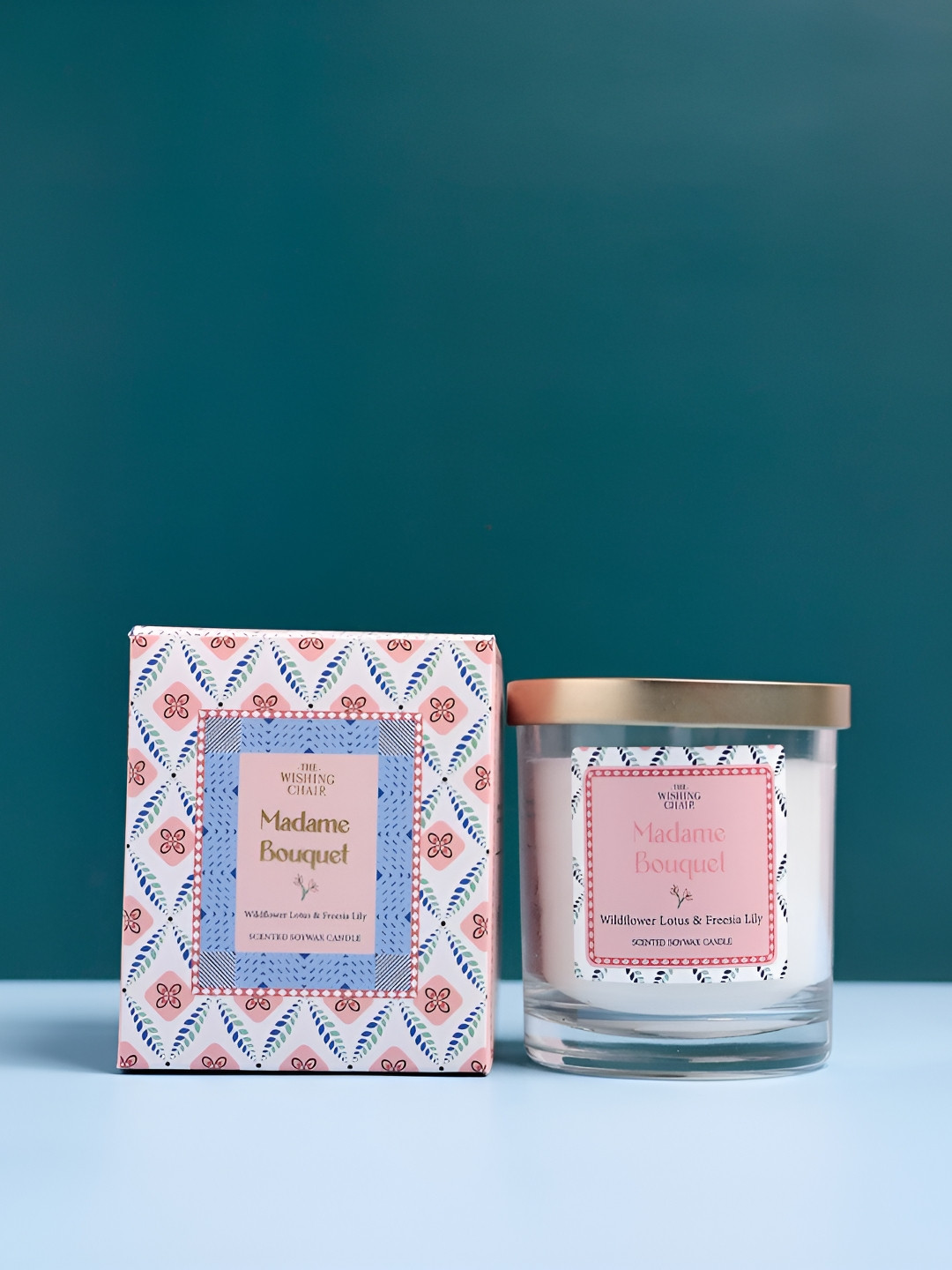 The Wishing Chair Madame Bouquet Wildflower Lotus and Freesia Lily Solid Jar Candles