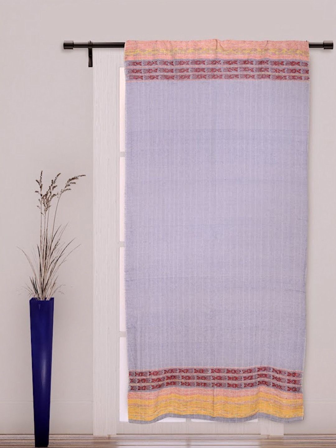 ArtEastri Lavender & Red Embroidered Door Curtain