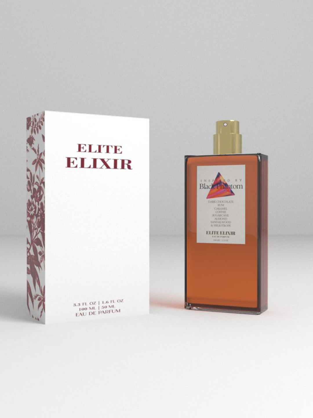 ELITE ELIXIR Black Phantom Long Lasting Eau De Parfum- 100 ml