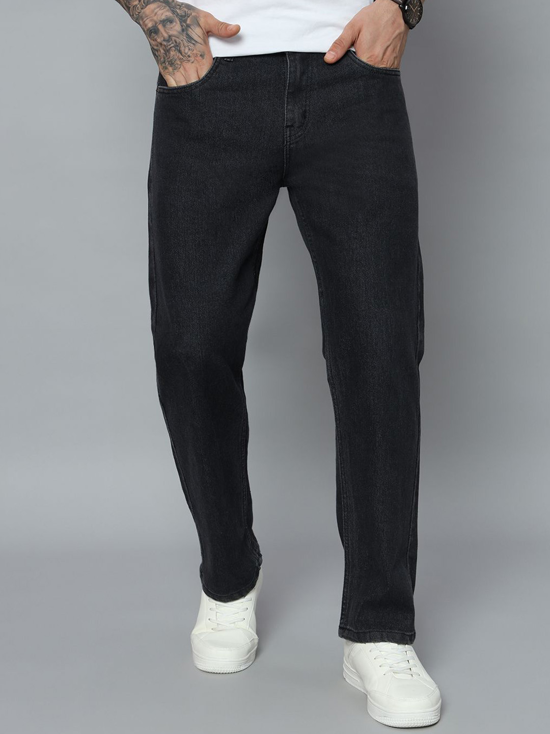 DENIMLOOK Men Relaxed Fit Mid-Rise Stretchable Jeans