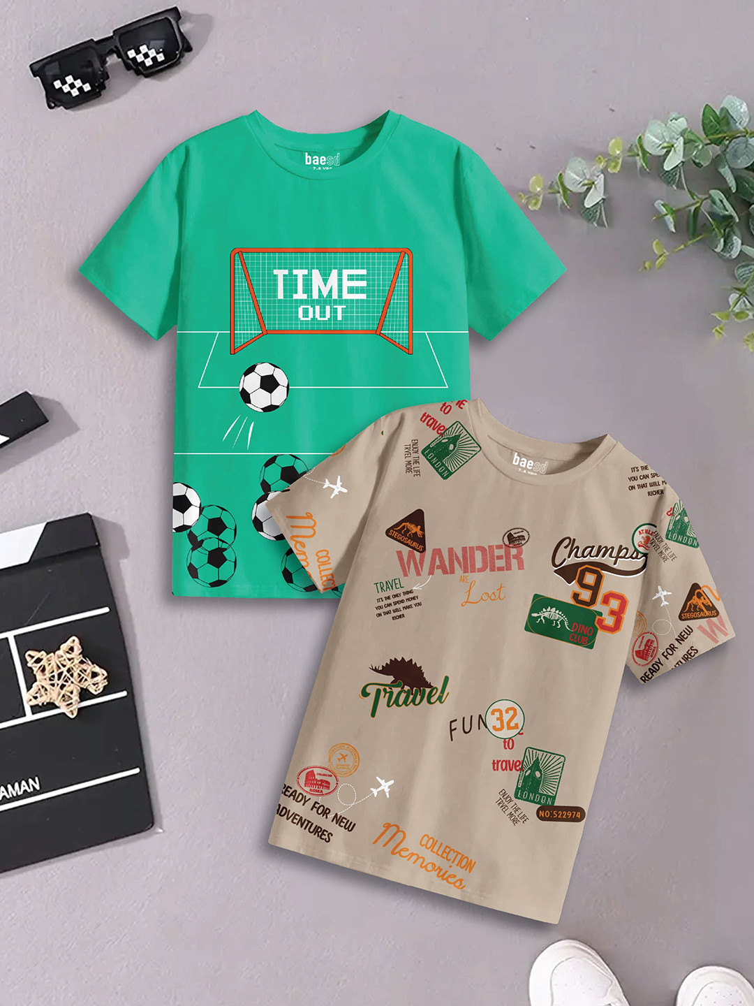 BAESD Boys 2 Pure Cotton T-shirt