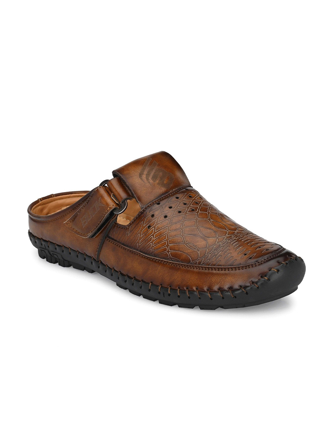 BUCIK Men Slip-On Shoe-Style Sandals