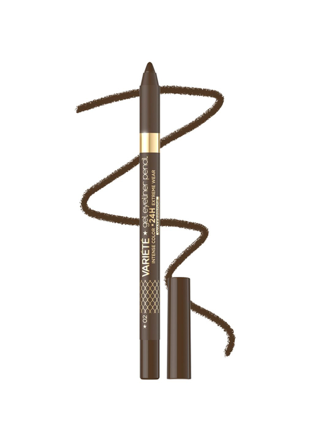 Eveline Cosmetics Variete Gel Eyeliner Pencil - 1.3 g - Brown 02