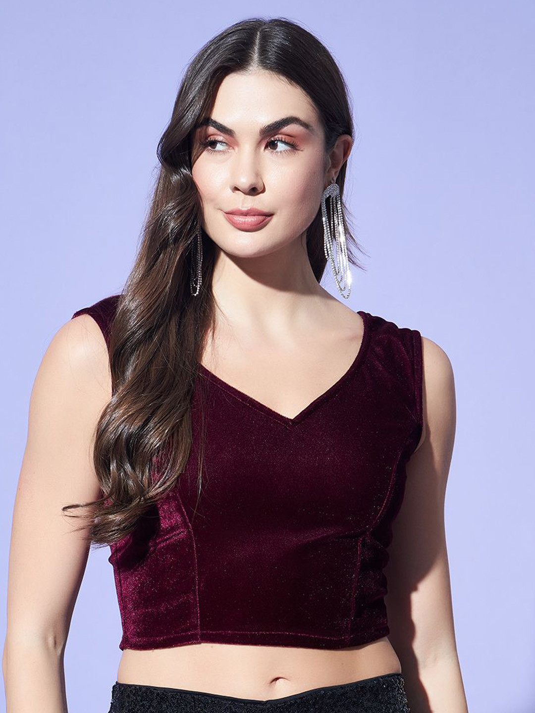 VAARARO V-Neck Saree Blouse