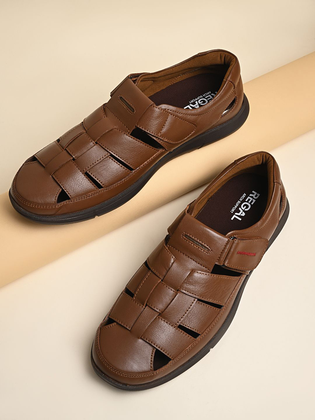 Regal Men Leather Fisherman Sandals
