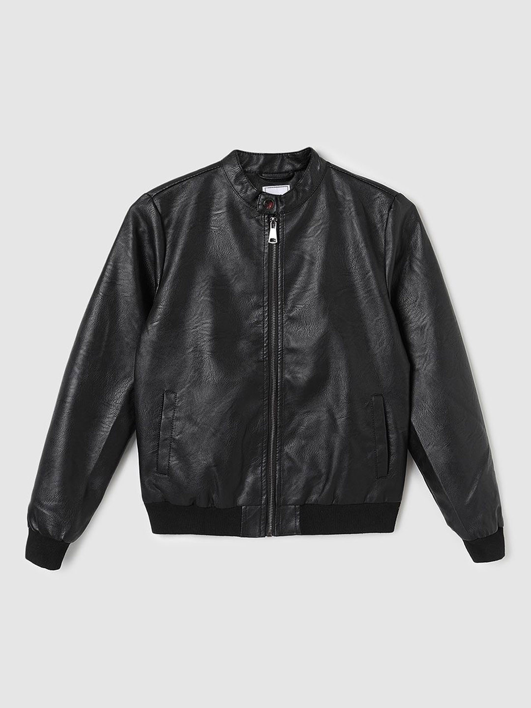 max Boys Polyester Biker Jacket
