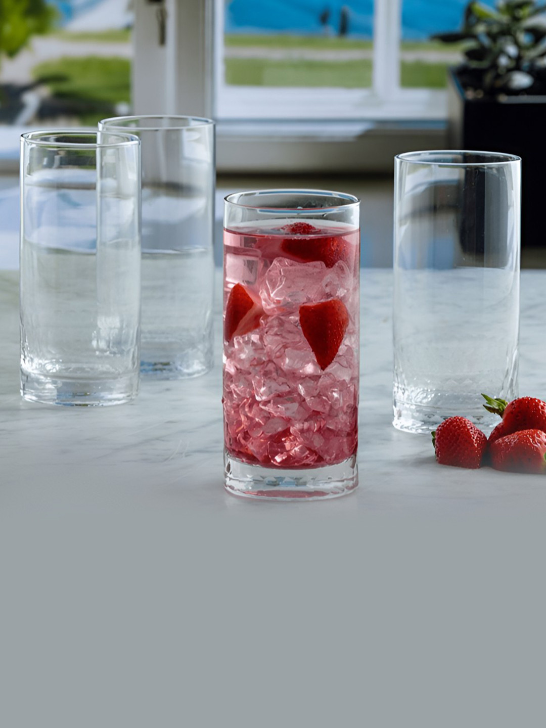 Ravenhead Pisa Transparent 2 Pieces Hiball Bar Glasses-48 ml