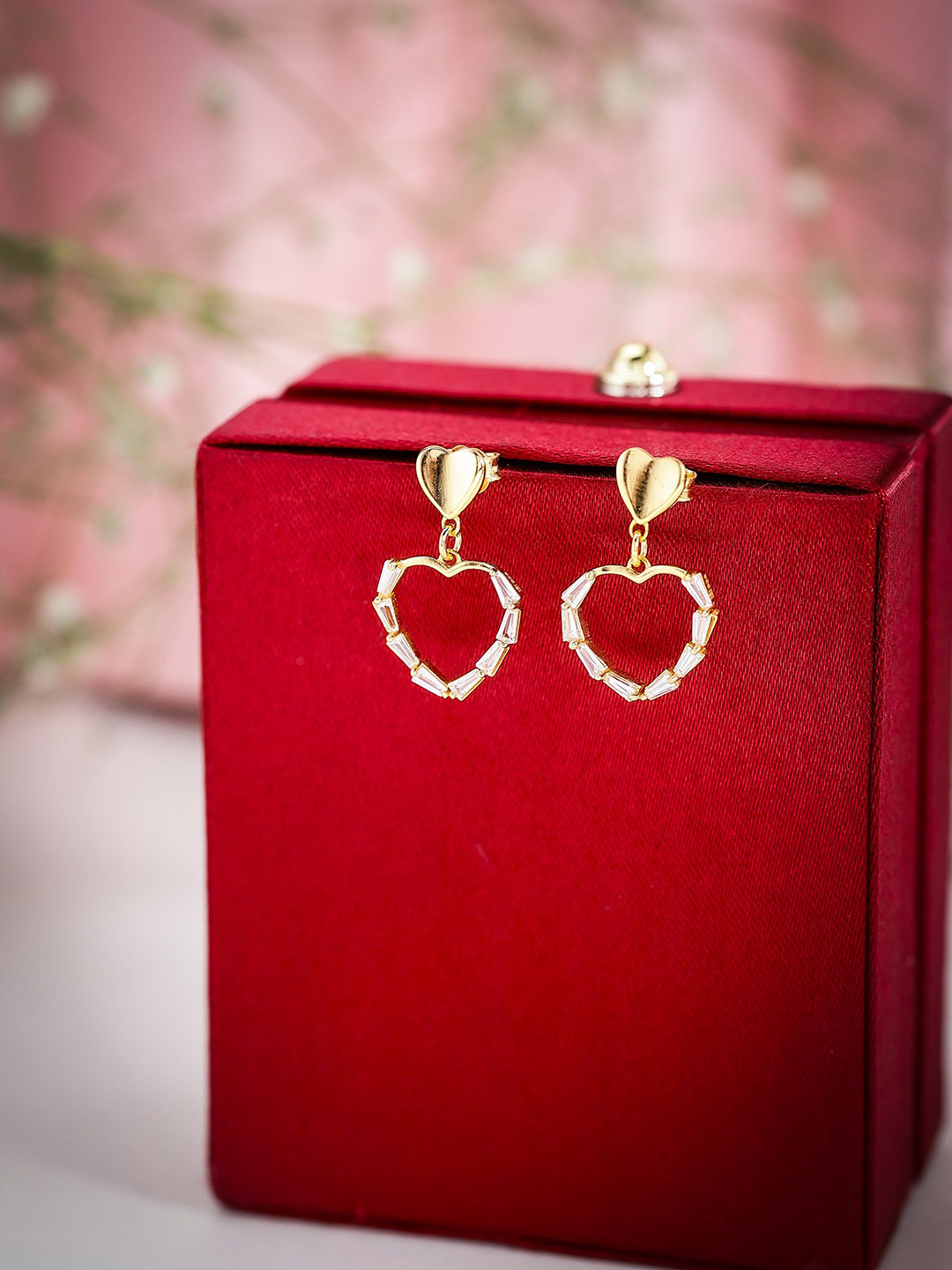 DIAVO Women Gold Plated Drop Earrings