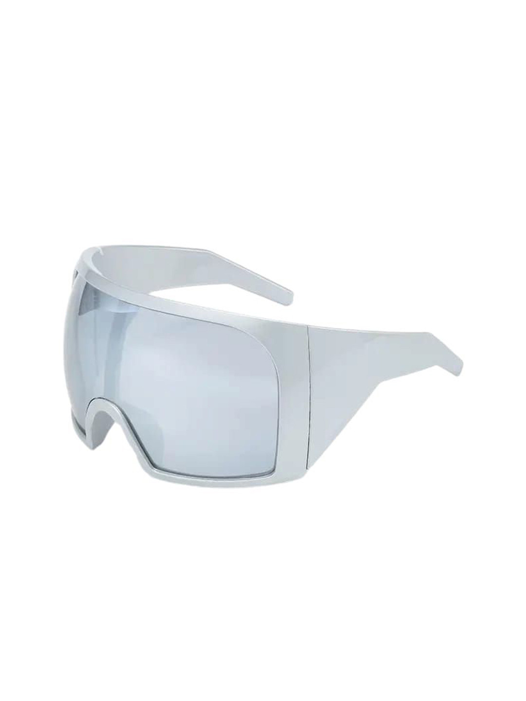 Project Shades Unisex Square Sunglasses with UV Protected Lens-alc-2-sil-Silver