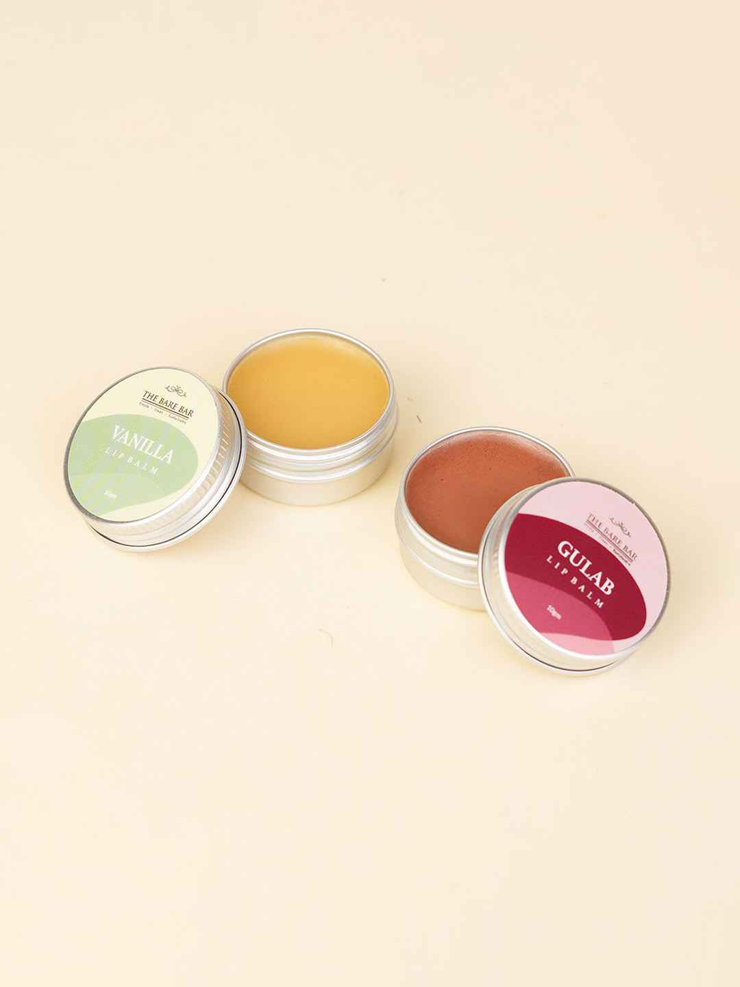 The Bare Bar Set Of 2 Gulab & Vanilla Lip Balm - 10 g Each