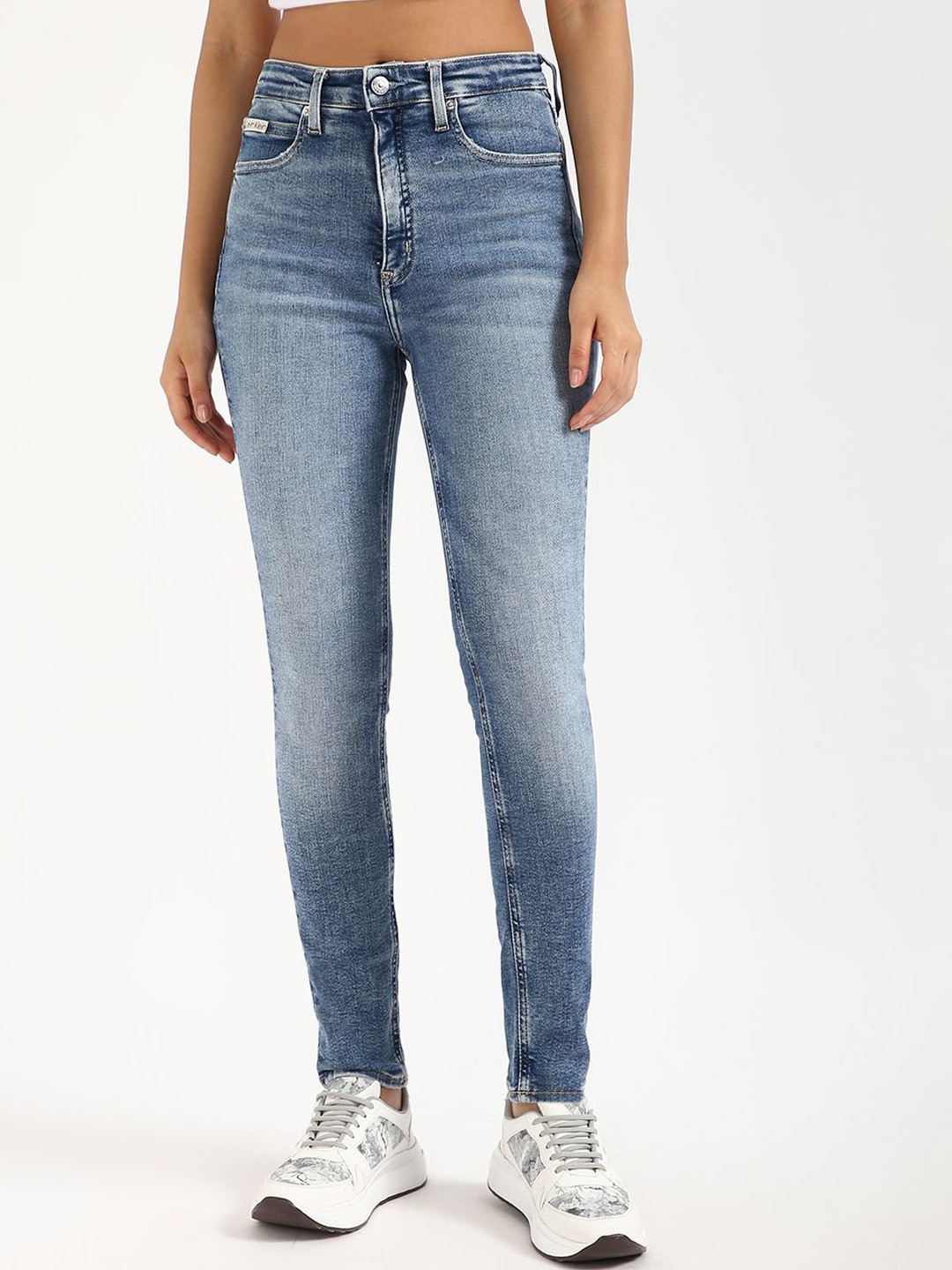 Calvin Klein Jeans Fashion Women Cotton Skinny Fit Clean Look Heavy Fade Jeans