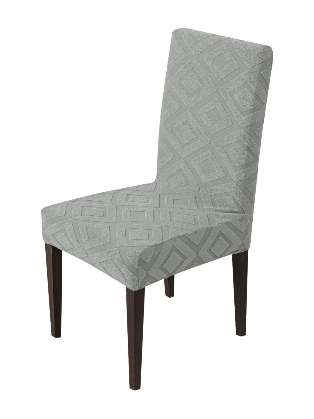 HOUSE OF QUIRK Grey Texture 220 GSM Chair Cover