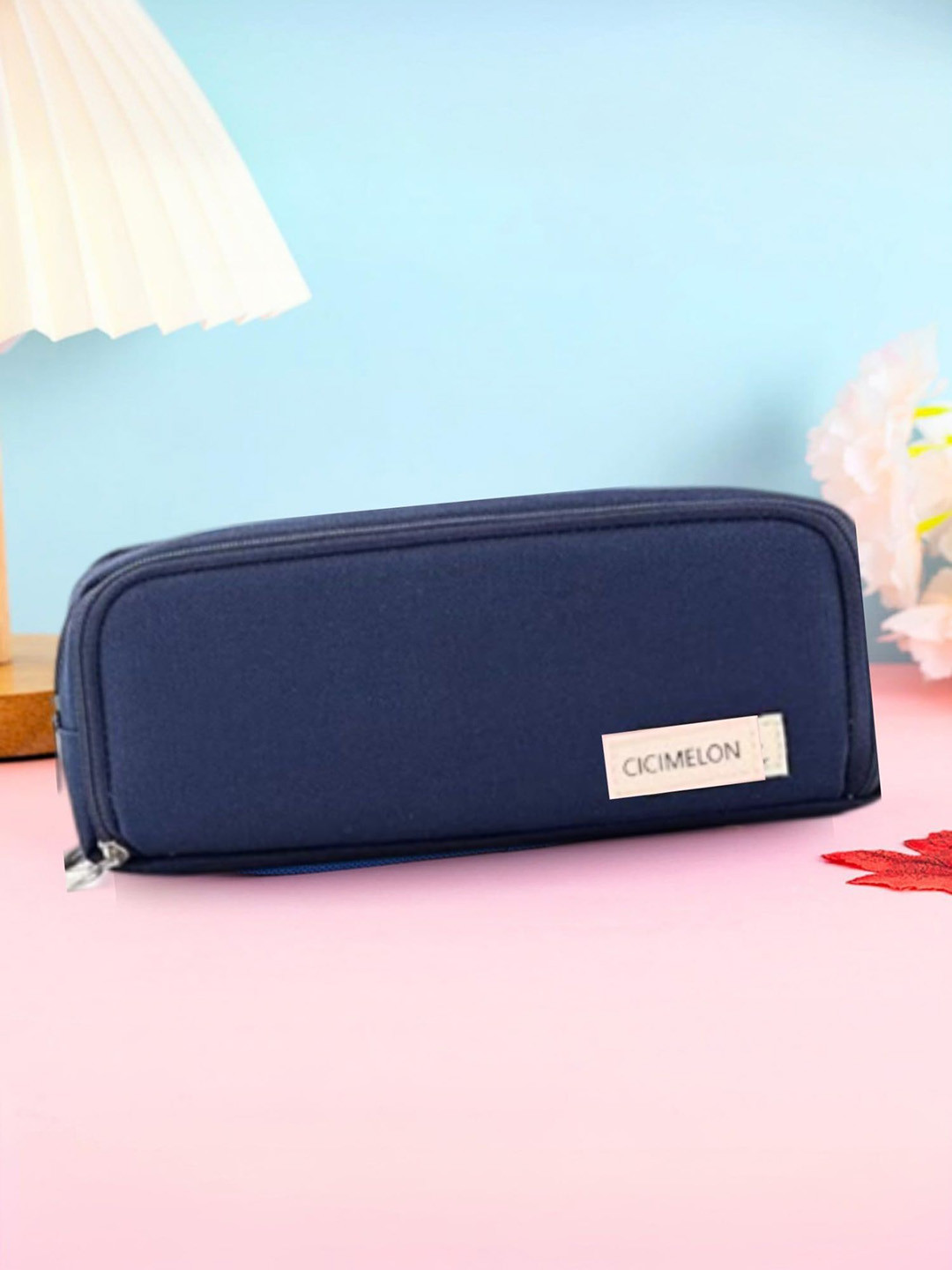 Tinker Squad Large Capacity Canvas Black Pencil Case Stationery Case