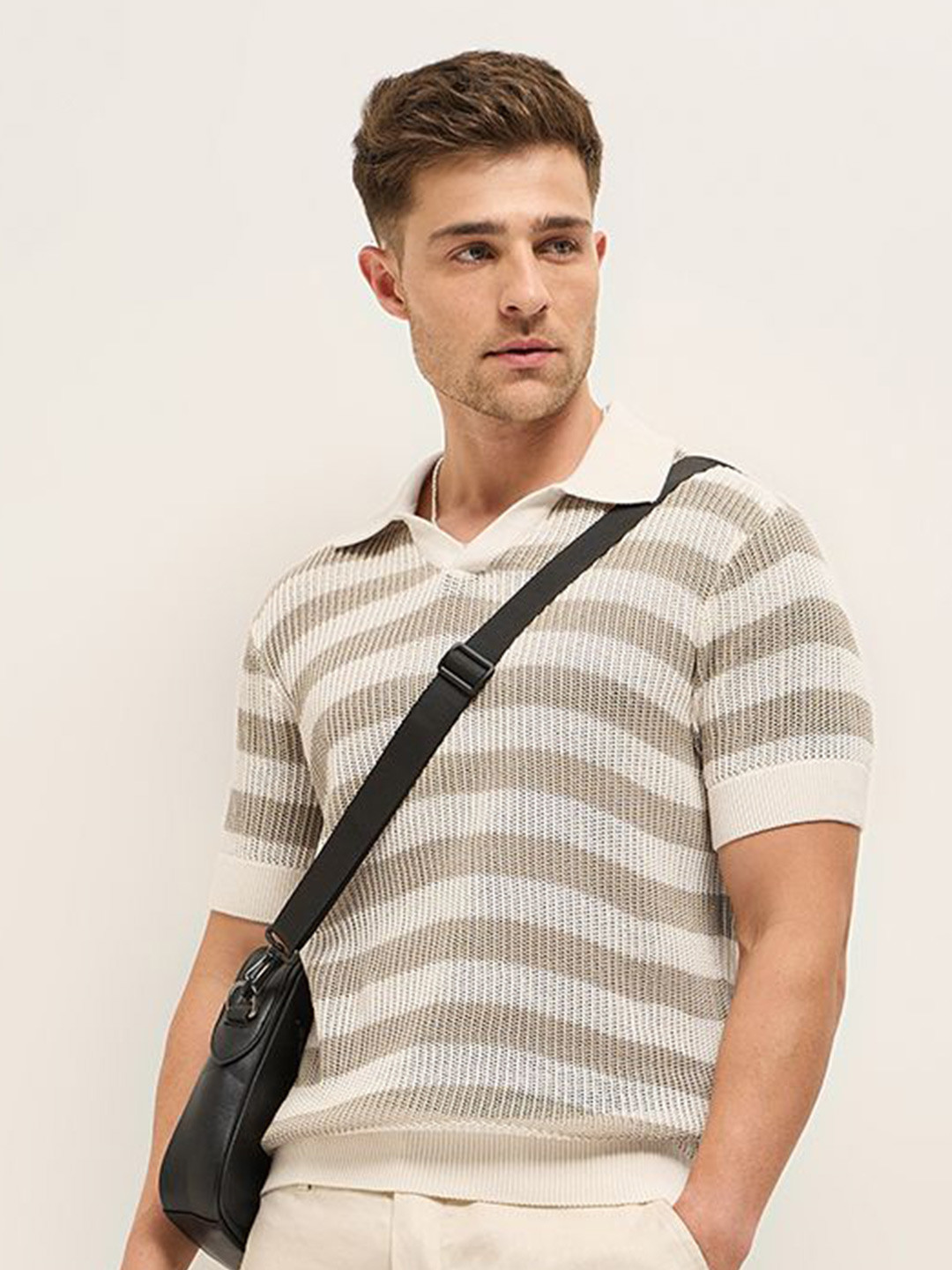 THE BEAR HOUSE Men Polo Collar T-shirt
