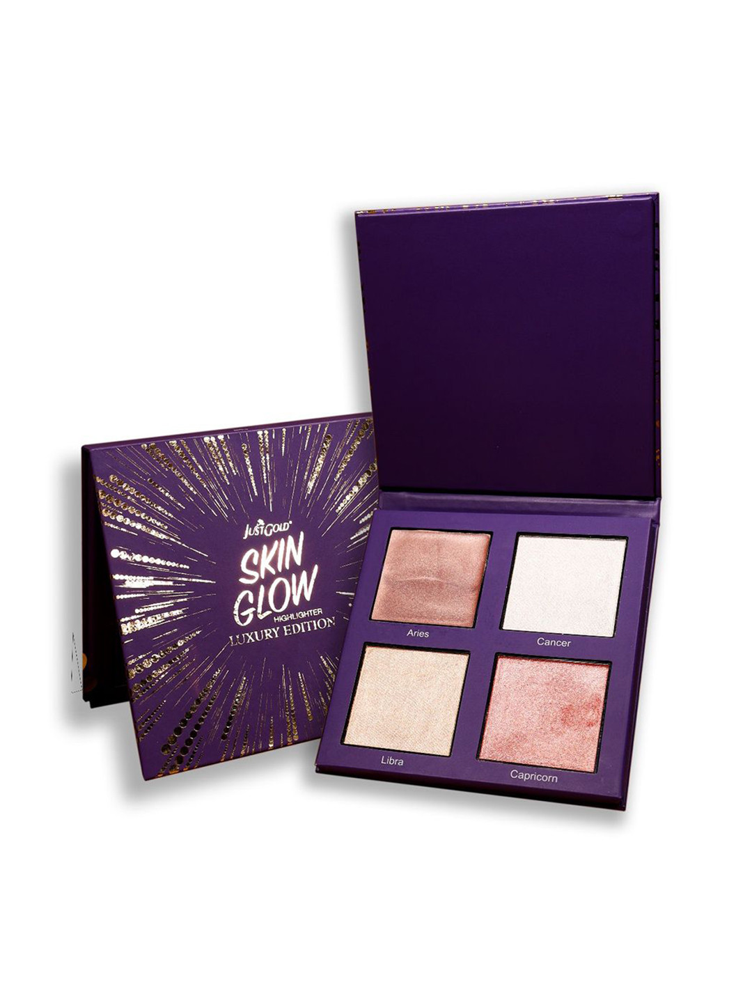 JUSTGOLD Skin Glow Face Highlighter Palette- 01- 12.8 g