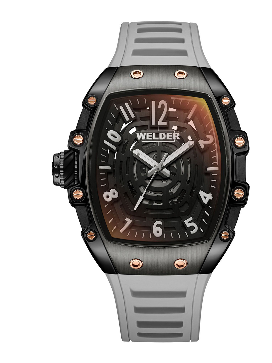 WELDER Men Brass Dial & Straps Analogue Watch WRH3002-R