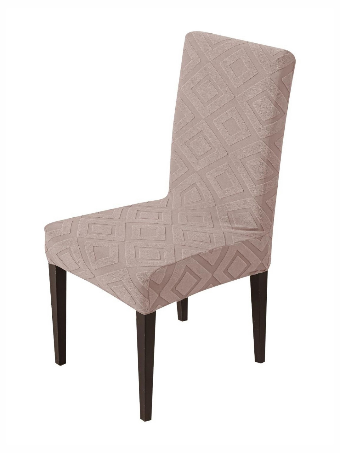 HOUSE OF QUIRK Pink Patterned 220 GSM Chair Cover