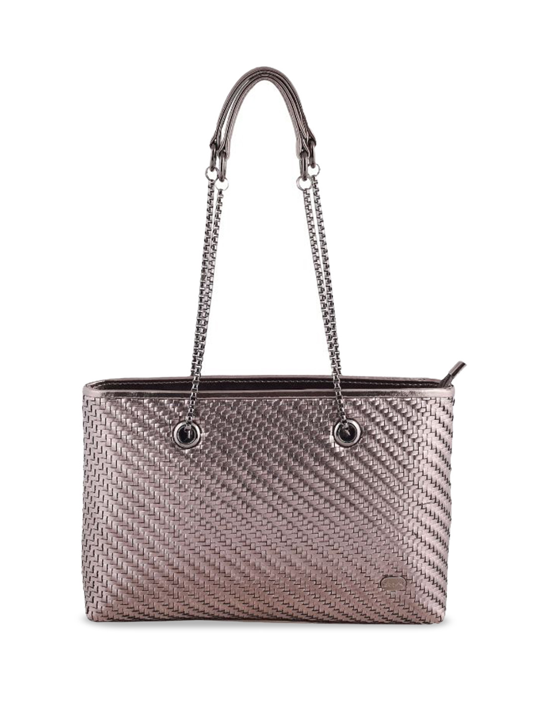 Cheemo Geometric Textured PU Structured Shoulder Bag