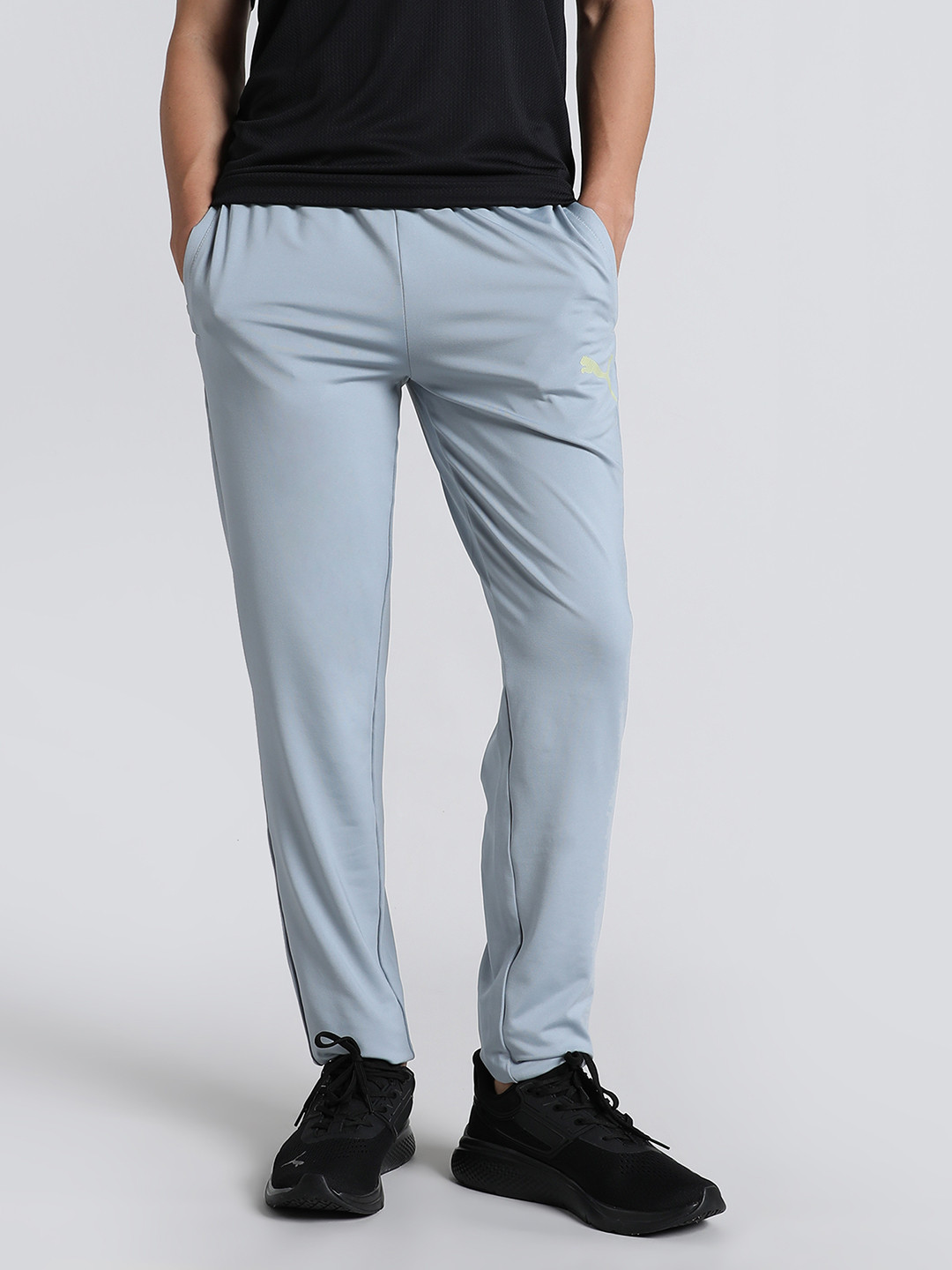 Puma Active Men Brand Logo Printed Slim Fit Training Track Pants