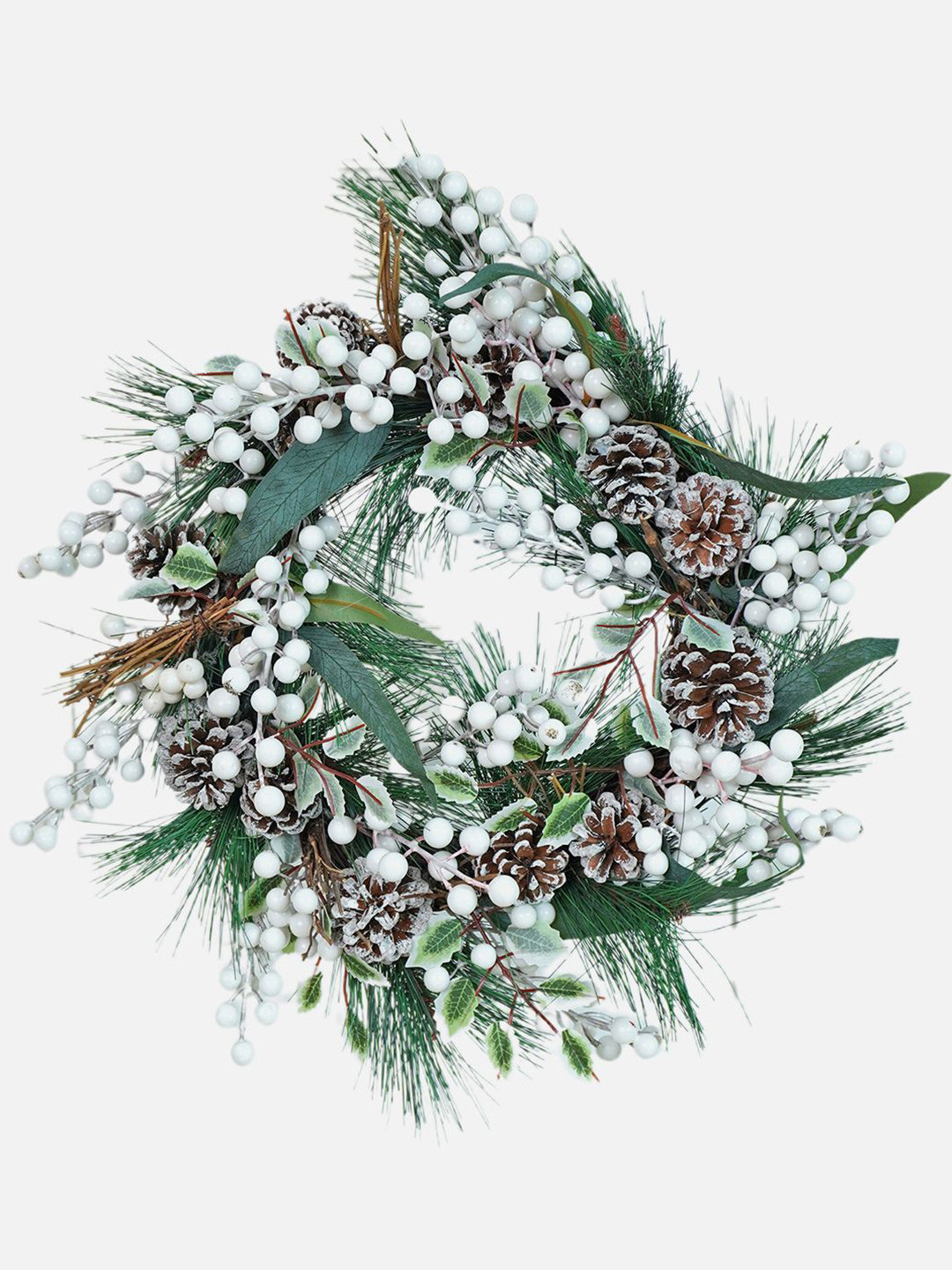 Little Surprise Box LLP Green & White Christmas Wreath For Door Wall