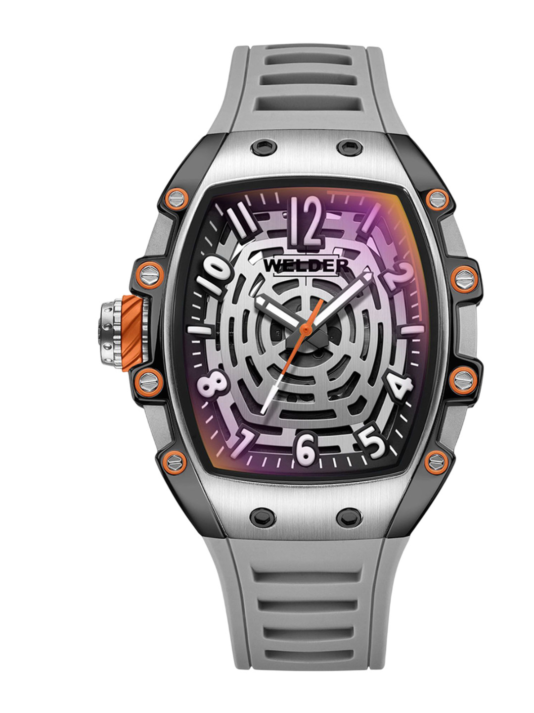 WELDER Men Brass Dial & Straps Analogue Watch WRH3009-R