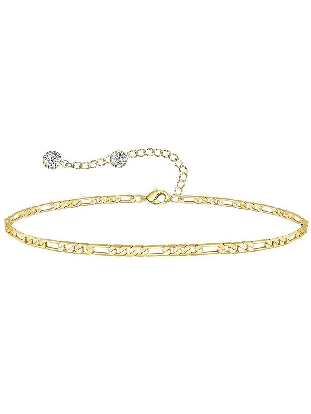 VAMA Gold Plated Layered Chain Ankle Anklet Bracelet Jewellery Anklets