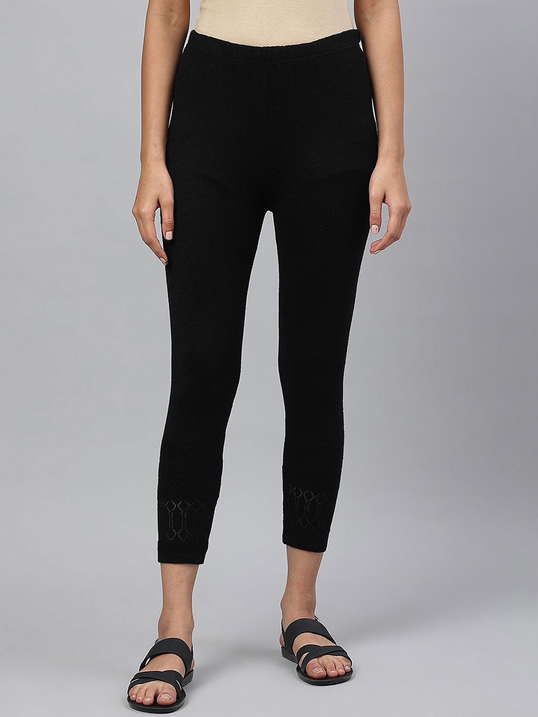 AURELIA Women Acrylic Ankle Length Slip-On Leggings