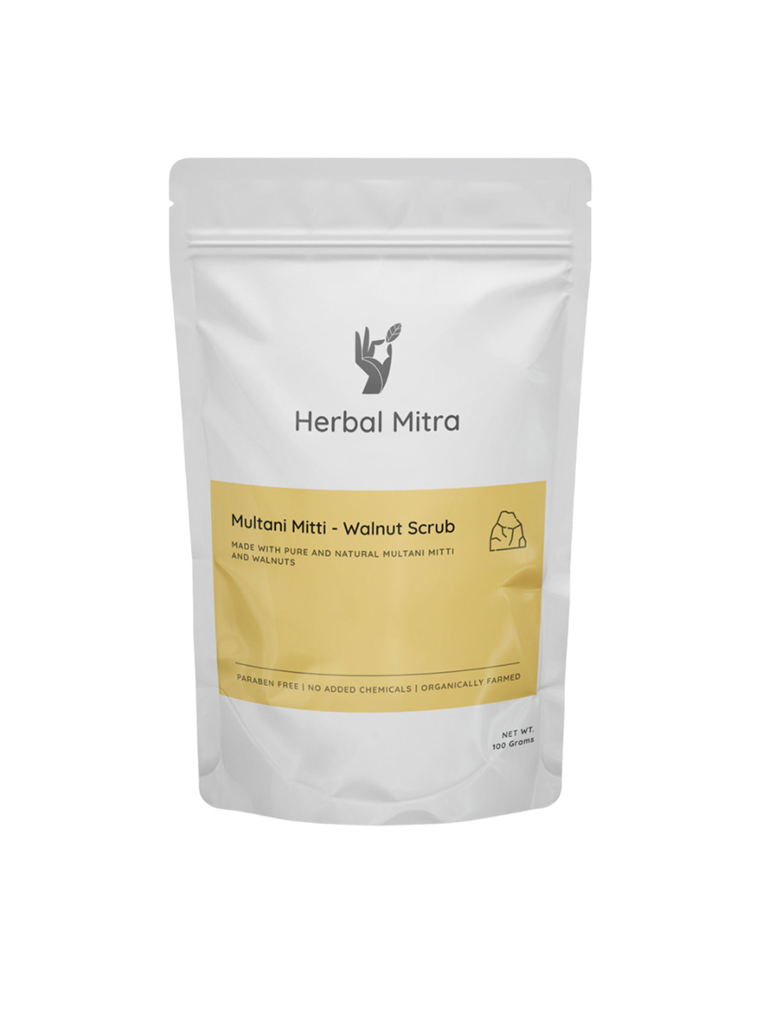 Herbal Mitra Multani Mitti - Walnut Scrub - 100g