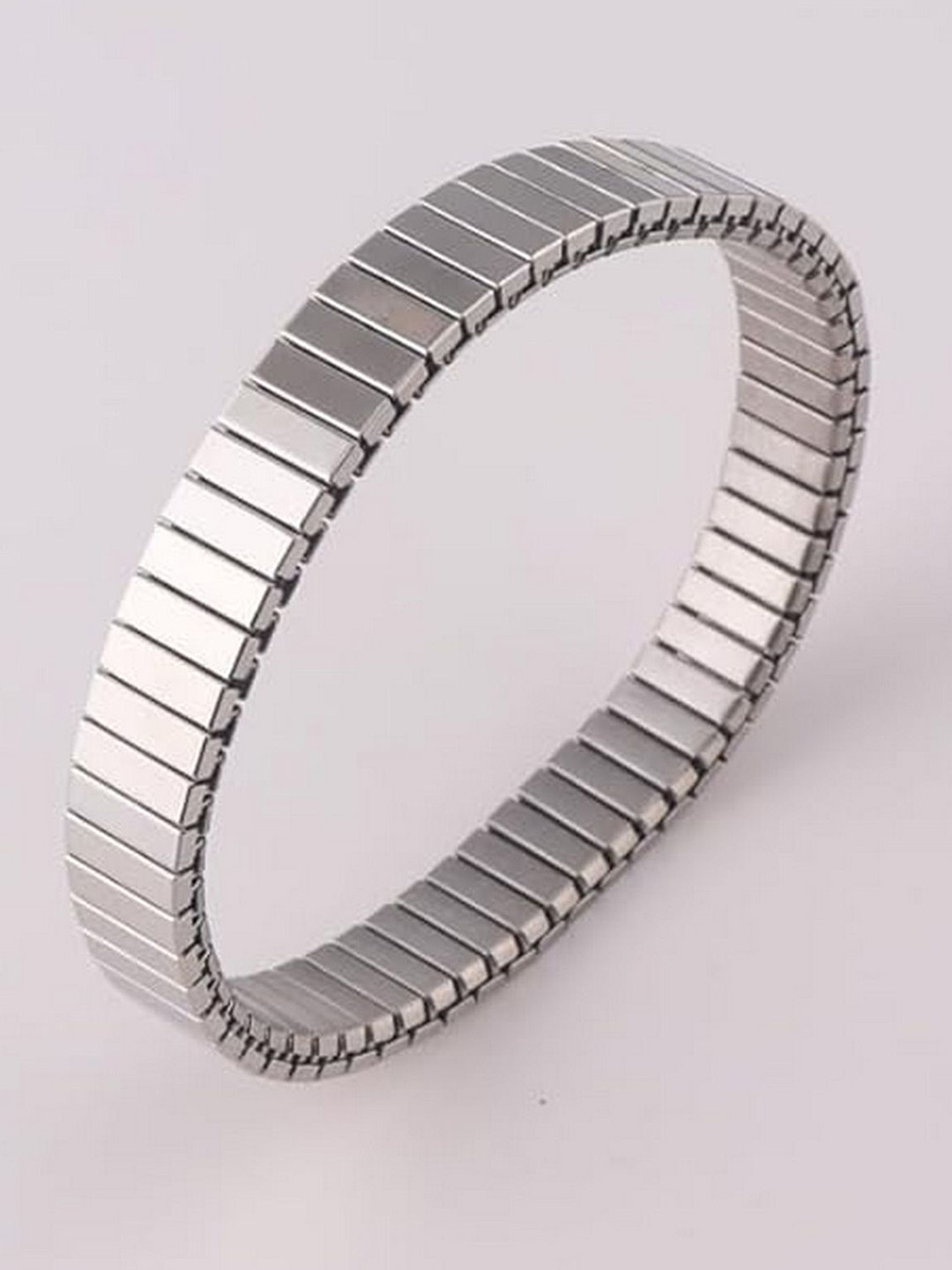 VAMA Women Handcrafted Silver-Plated Bangle-Style Bracelet