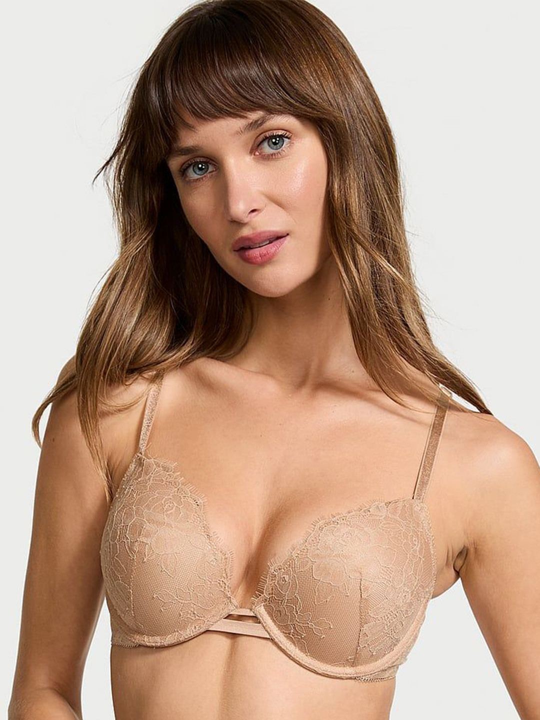Victoria's Secret Very Sexy Rose Lace Push-Up Embellished Bra