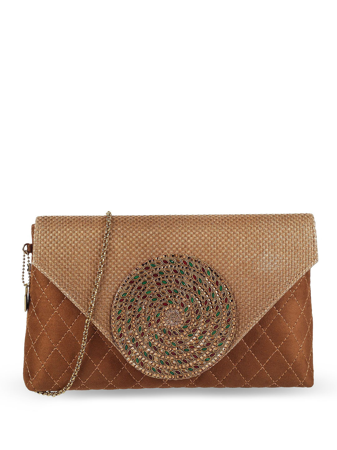 Cheemo Embellished Envelope Clutch