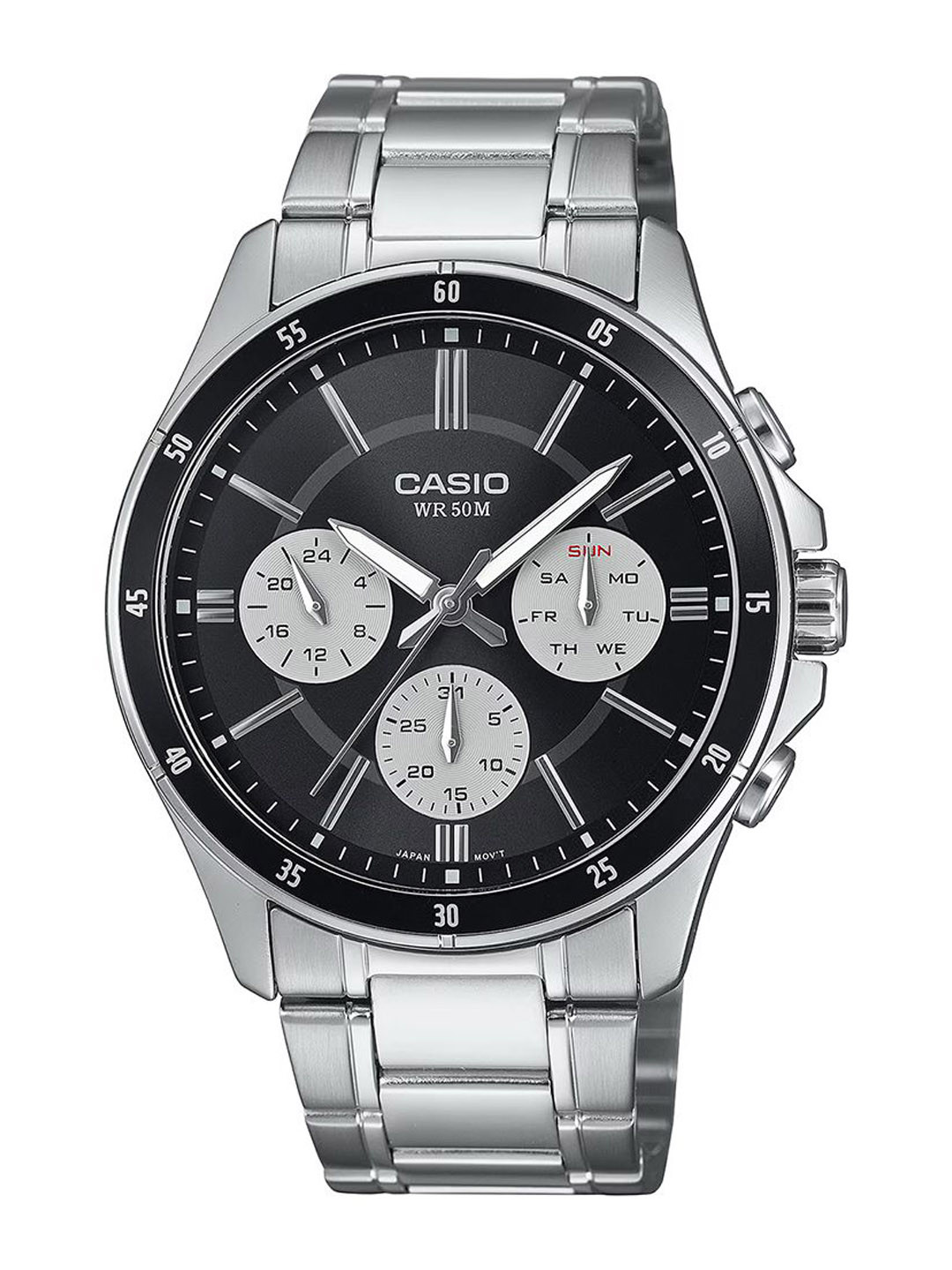 CASIO Men Dial & Stainless Steel Cuff Straps Analogue Watch A2345