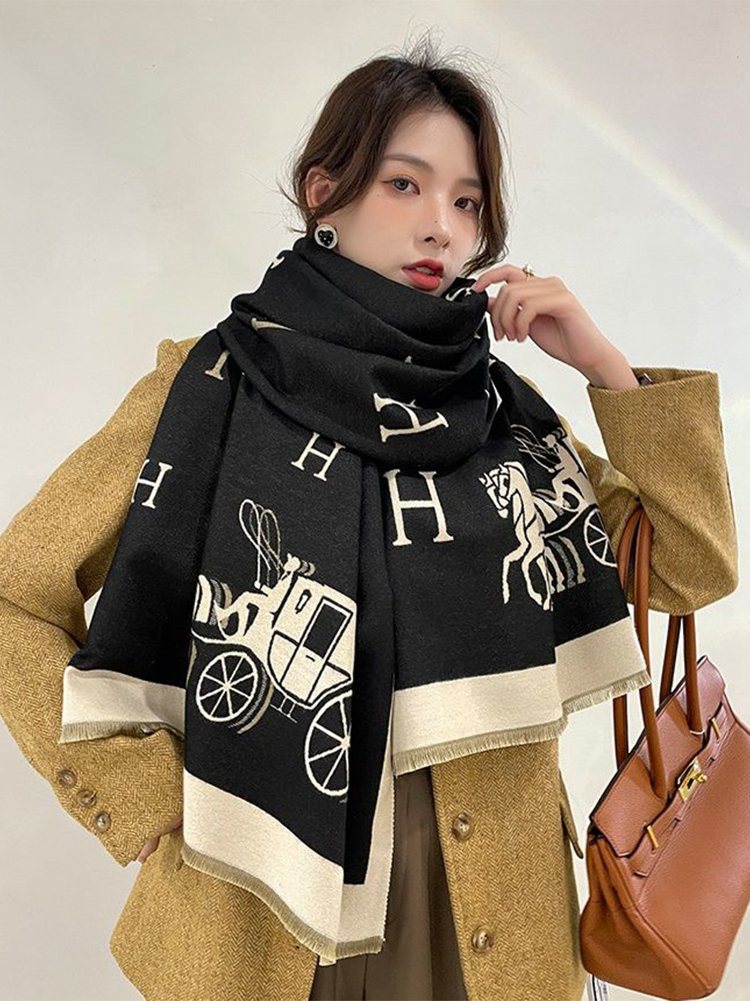 Alexvyan Women Winter Large Extra Soft Warm Wool Stoles