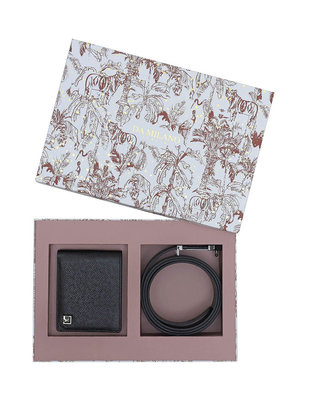 Da Milano Men Wallet and Belt Accessory Gift Set