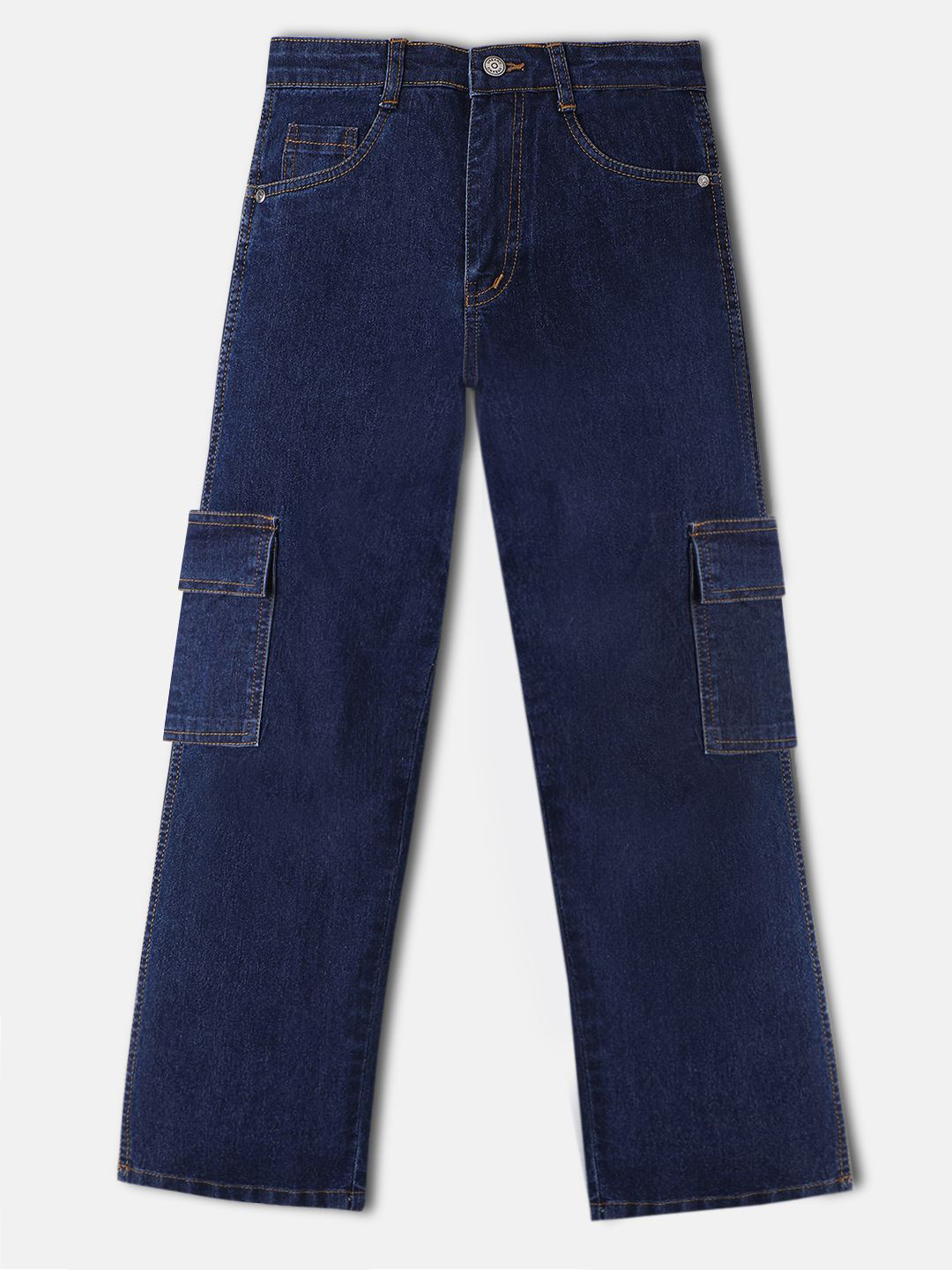 Urbano Juniors Boys Loose Baggy Fit Washed Stretchable Cargo Jeans