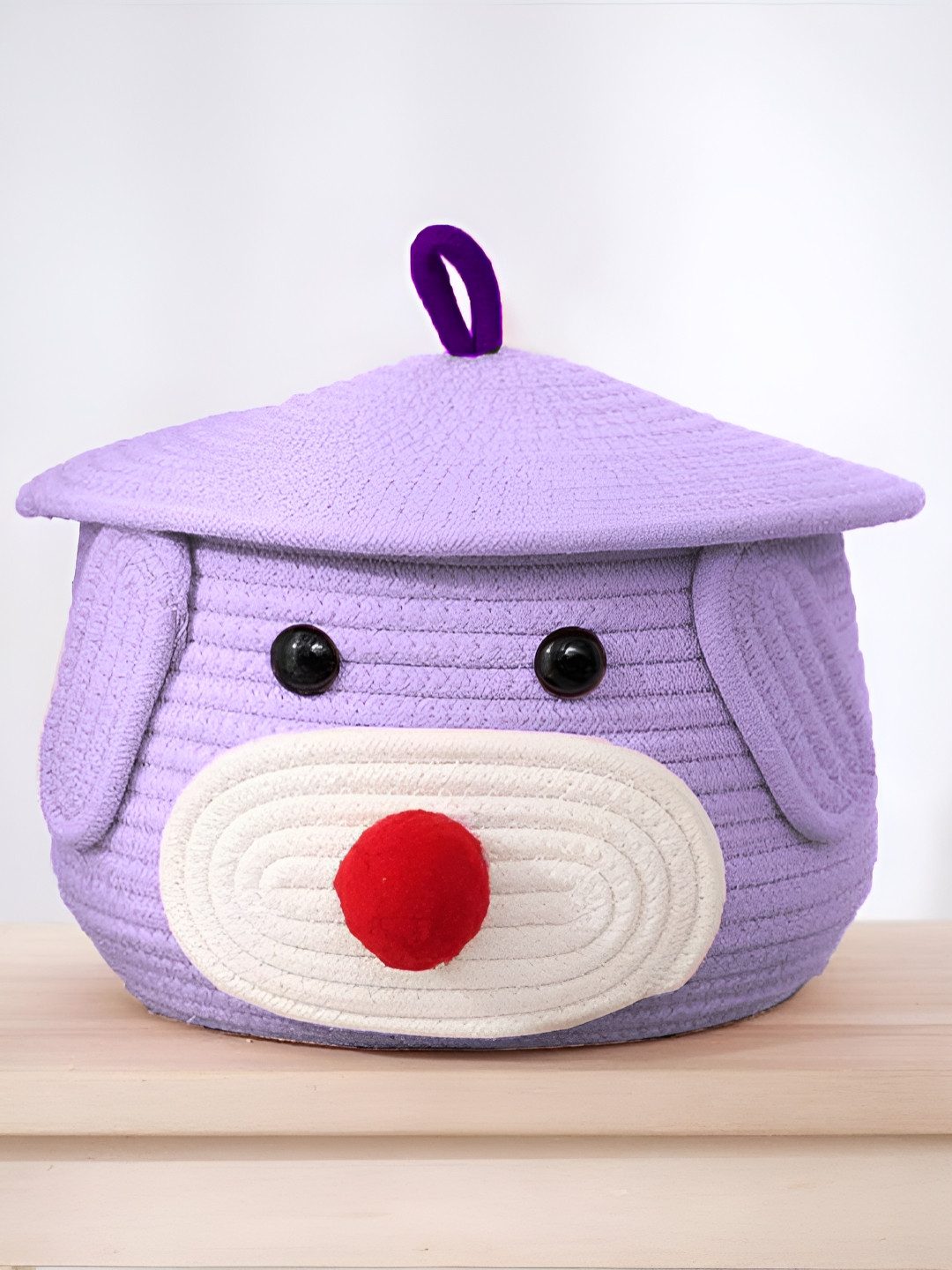 ANA Purple & White Tote Basket Organiser