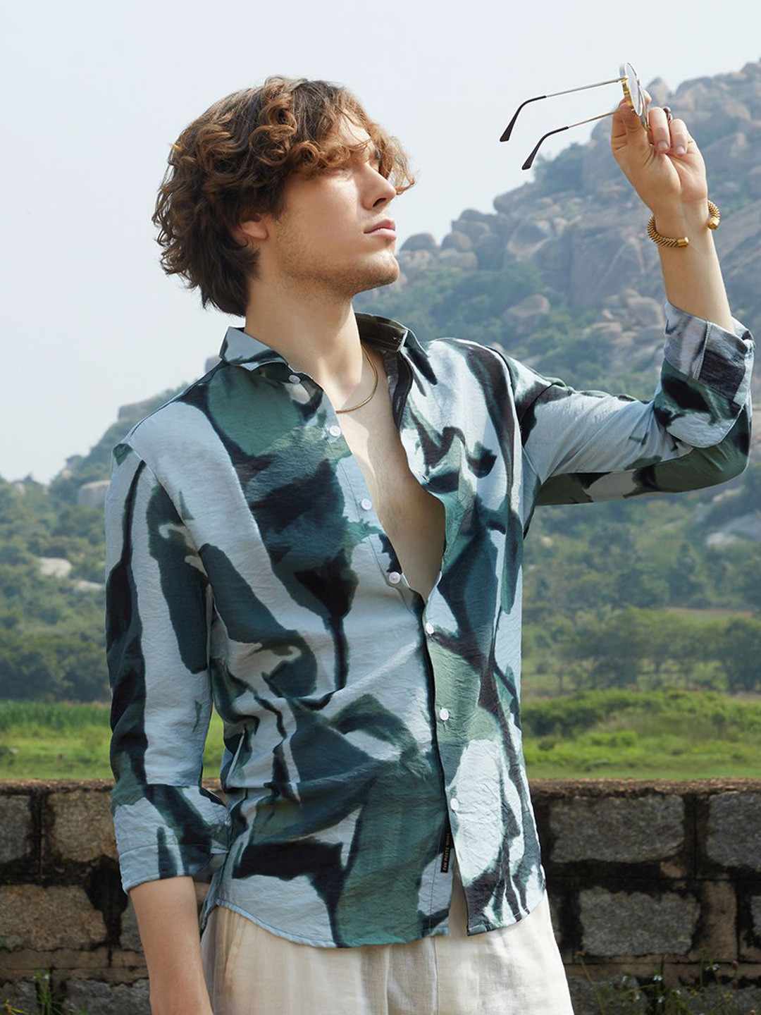 Campus Sutra Men Comfort Printed Casual Shirt